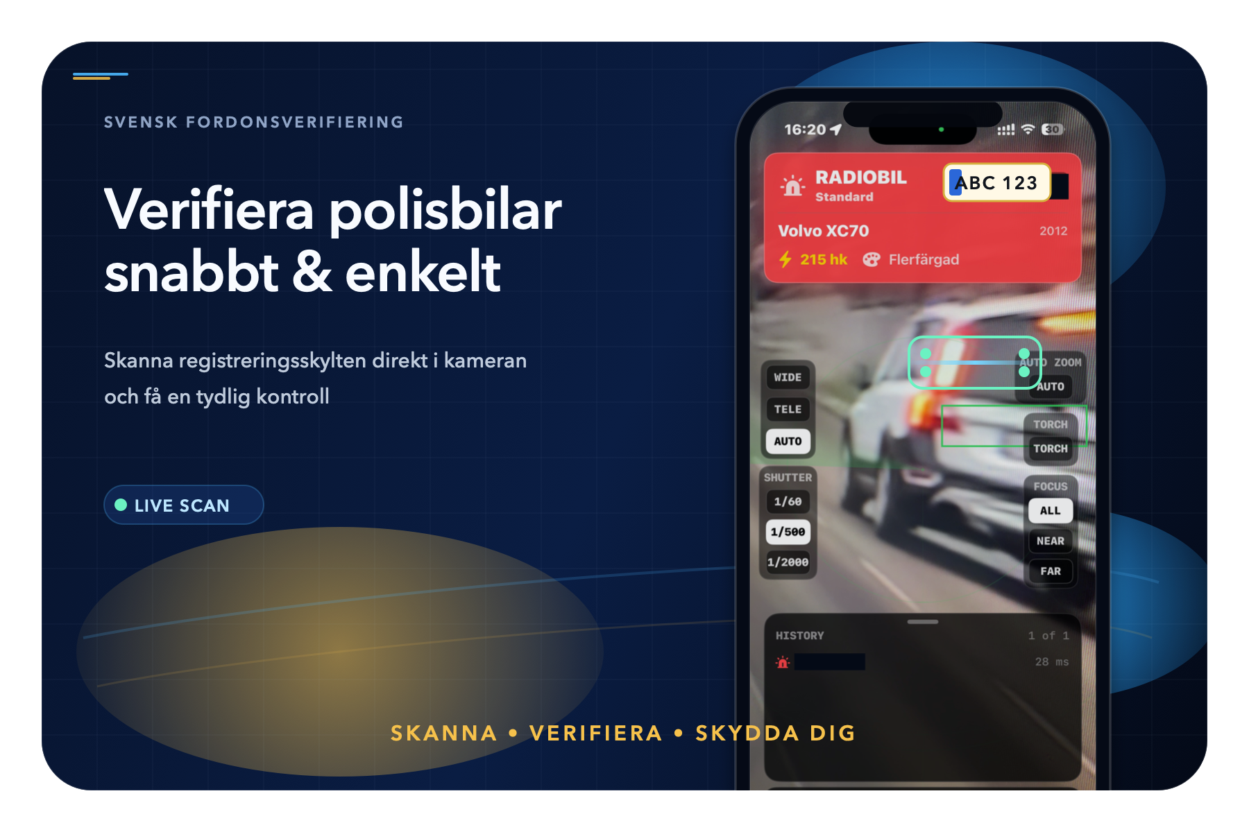 Verifiera polisbilar snabbt och enkelt